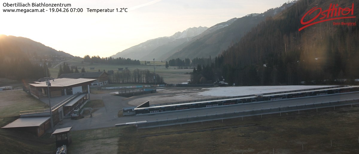 Archiv Foto Webcam Biathlonzentrum Obertilliach, Osttirol