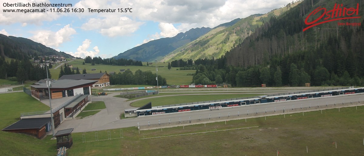 Archived image Webcam Biathlon centre Obertilliach