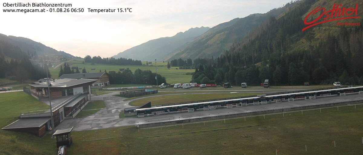 Archived image Webcam Biathlon centre Obertilliach