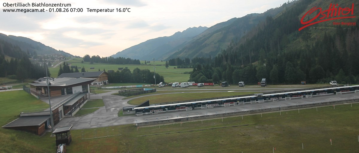 Archived image Webcam Biathlon centre Obertilliach