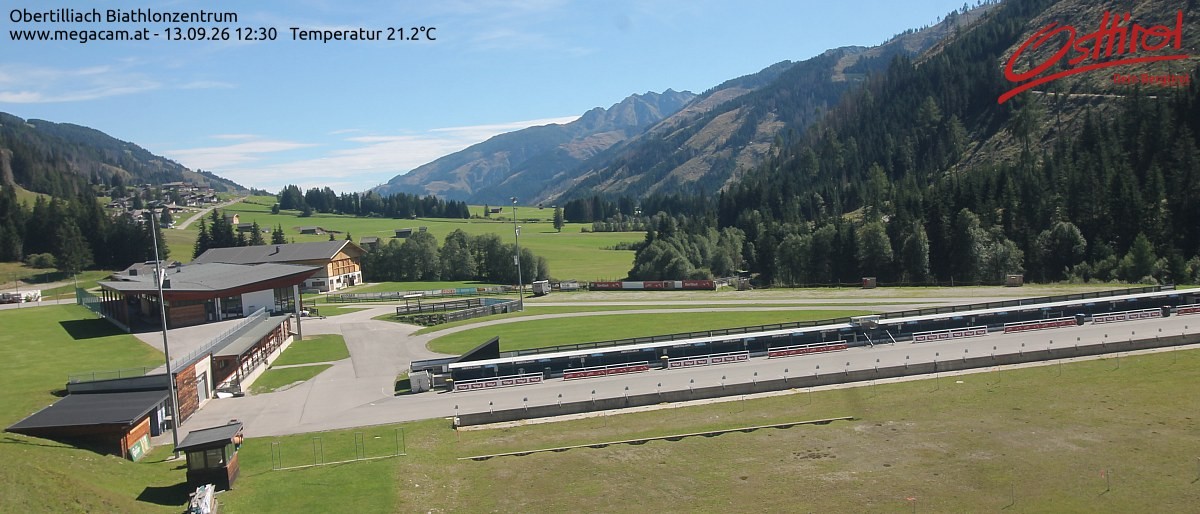 Archiv Foto Webcam Biathlonzentrum Obertilliach, Osttirol