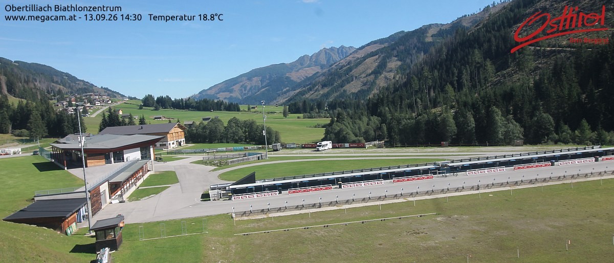 Archiv Foto Webcam Biathlonzentrum Obertilliach, Osttirol