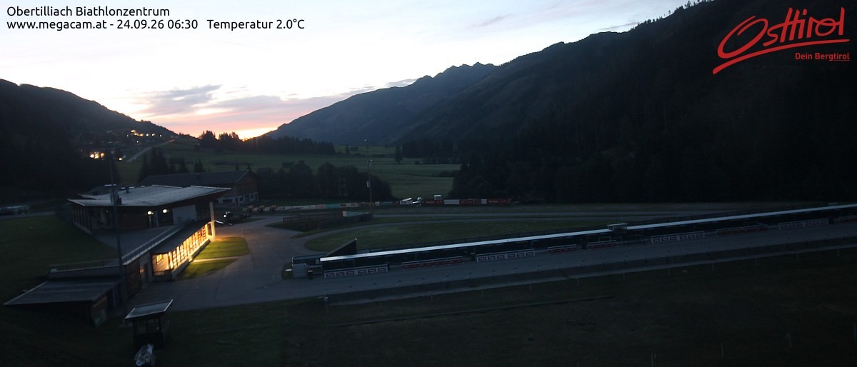 Archived image Webcam Biathlon centre Obertilliach