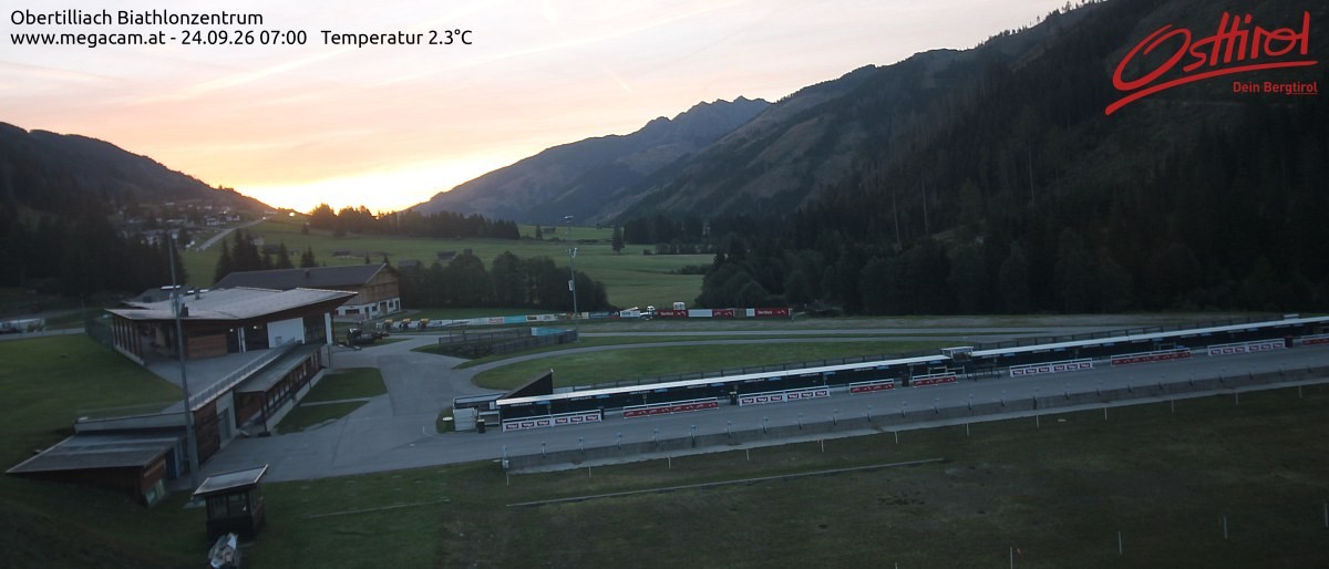 Archived image Webcam Biathlon centre Obertilliach