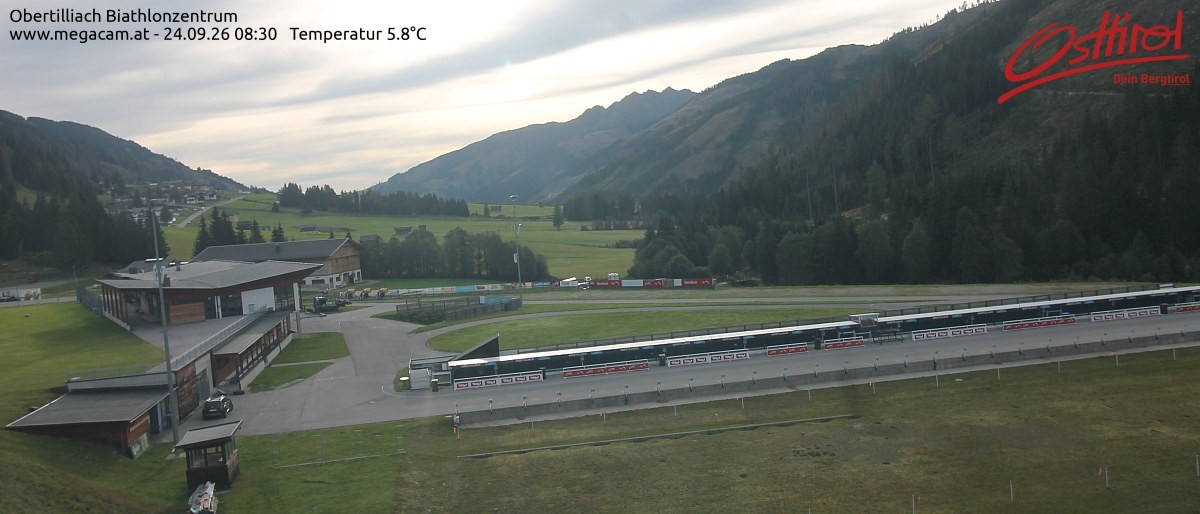 Archived image Webcam Biathlon centre Obertilliach