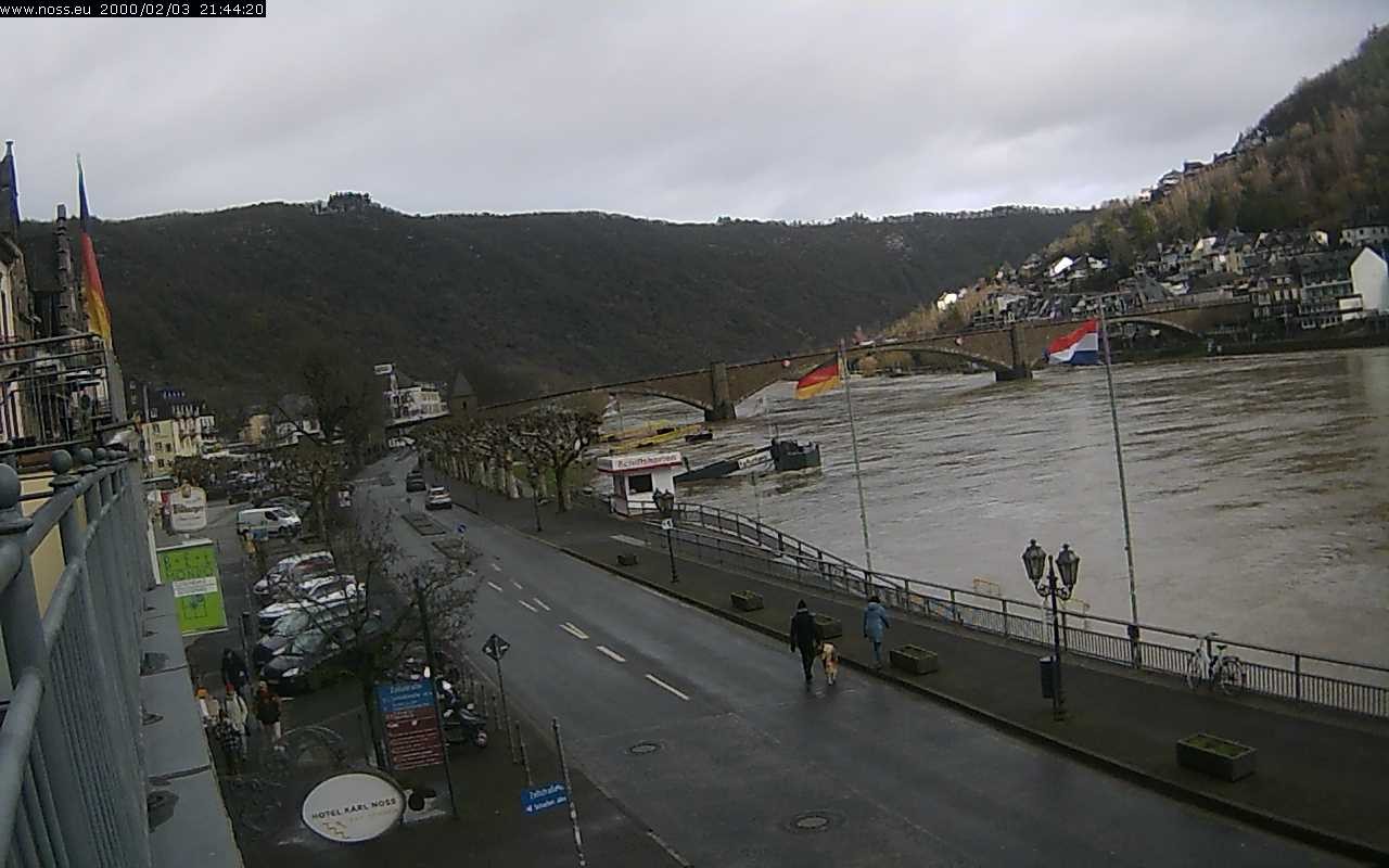 Archiv Foto Webcam Cochem Uferpromenade - Blick auf die Mosel