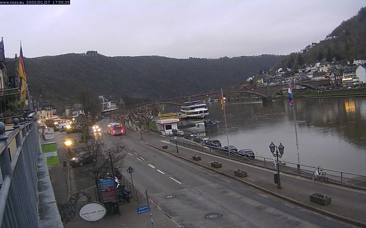 Archiv Foto Webcam Cochem Uferpromenade - Blick auf die Mosel