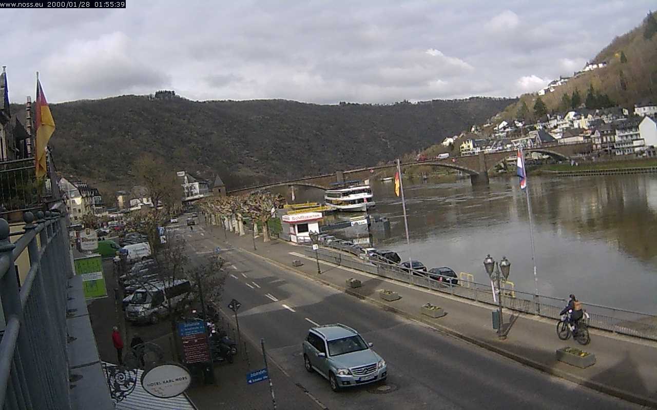 Archiv Foto Webcam Cochem Uferpromenade - Blick auf die Mosel