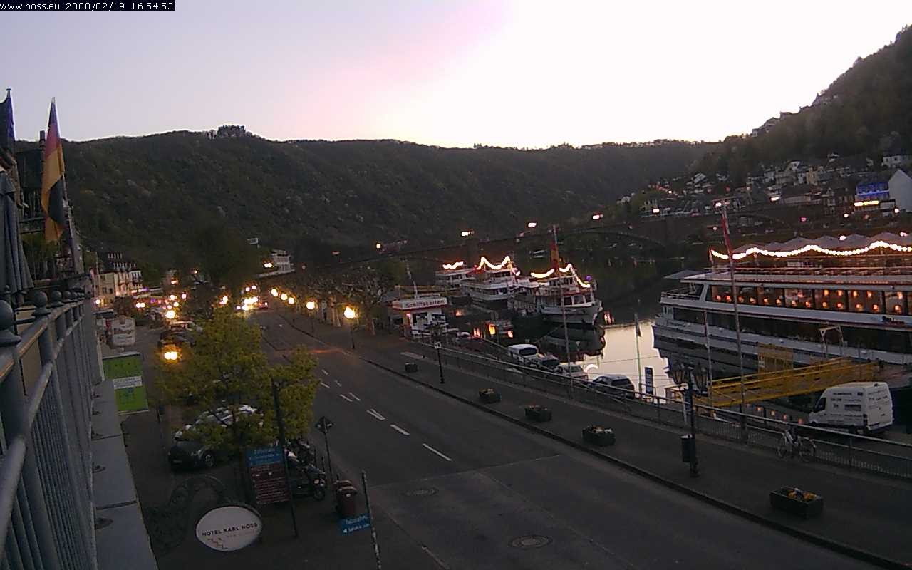 Archiv Foto Webcam Cochem Uferpromenade - Blick auf die Mosel