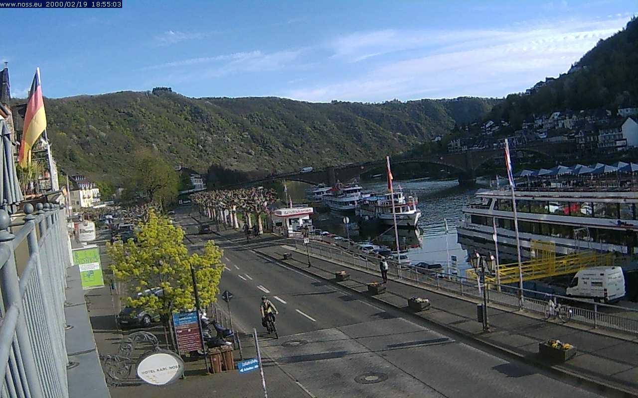 Archiv Foto Webcam Cochem Uferpromenade - Blick auf die Mosel