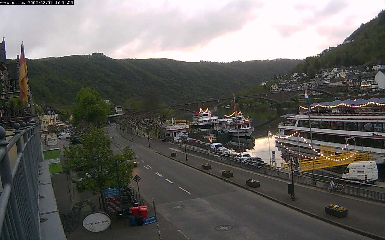 Archiv Foto Webcam Cochem Uferpromenade - Blick auf die Mosel