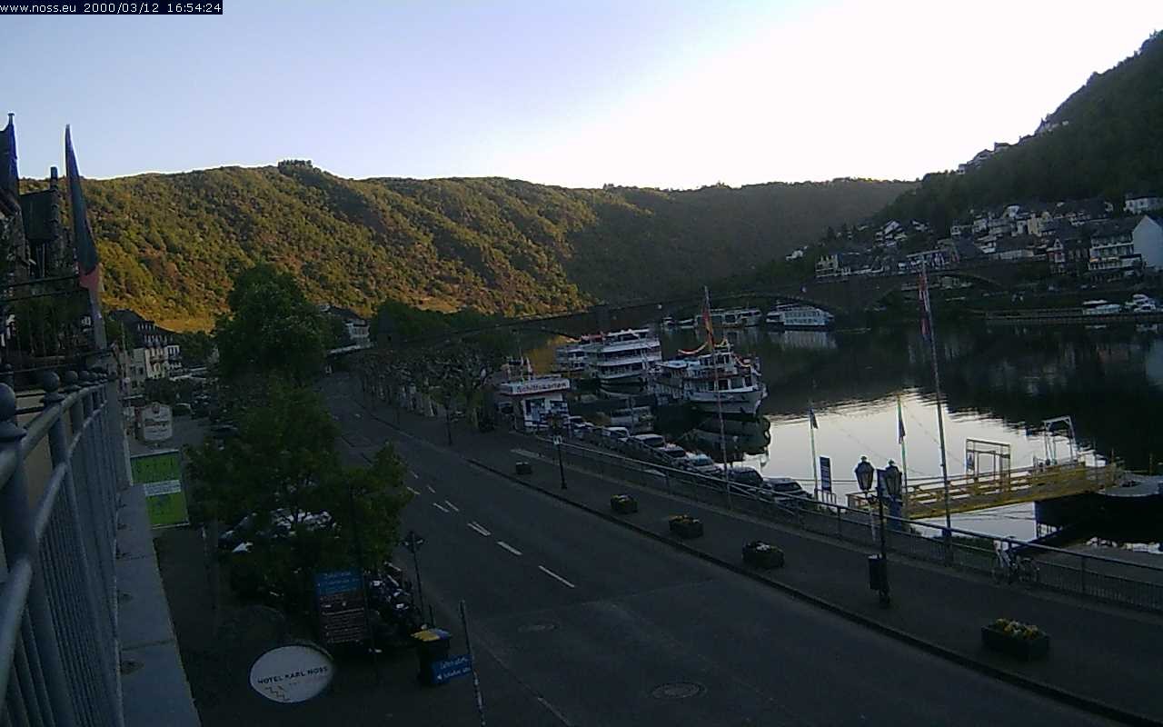 Archiv Foto Webcam Cochem Uferpromenade - Blick auf die Mosel