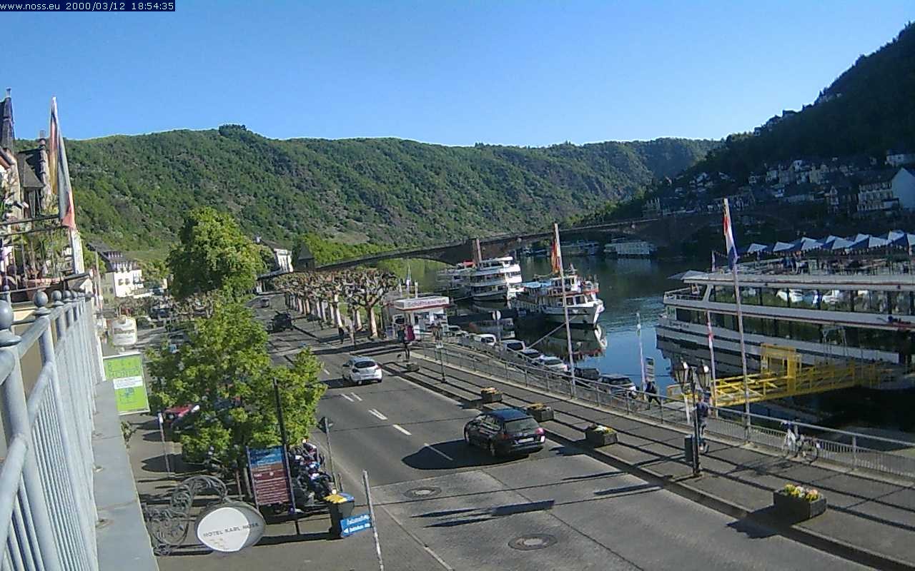 Archiv Foto Webcam Cochem Uferpromenade - Blick auf die Mosel