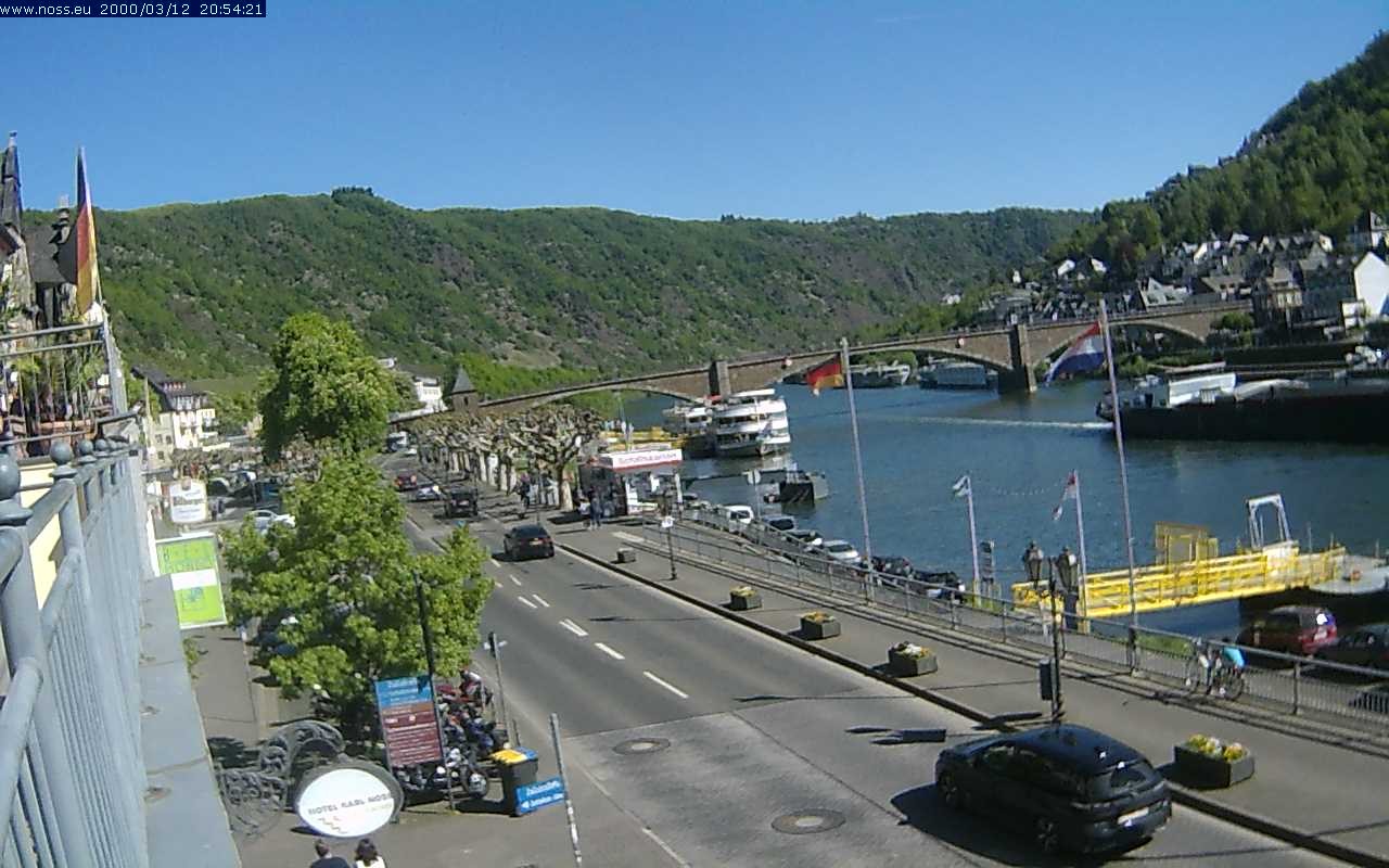 Archiv Foto Webcam Cochem Uferpromenade - Blick auf die Mosel