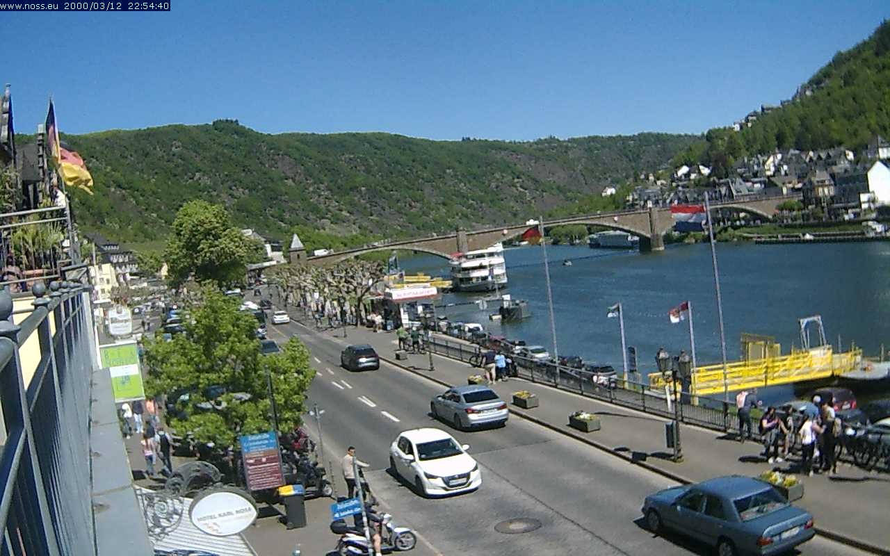 Archiv Foto Webcam Cochem Uferpromenade - Blick auf die Mosel
