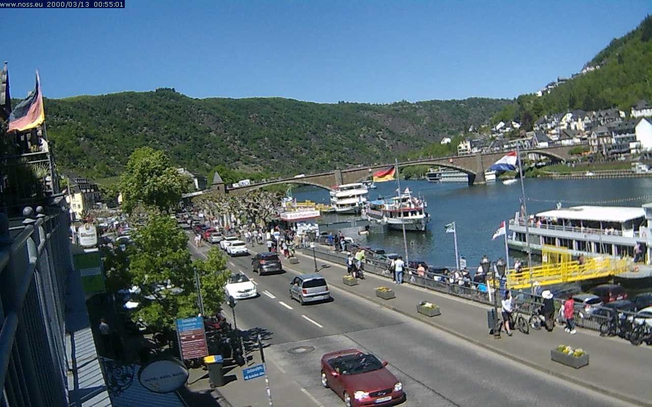 Archiv Foto Webcam Cochem Uferpromenade - Blick auf die Mosel