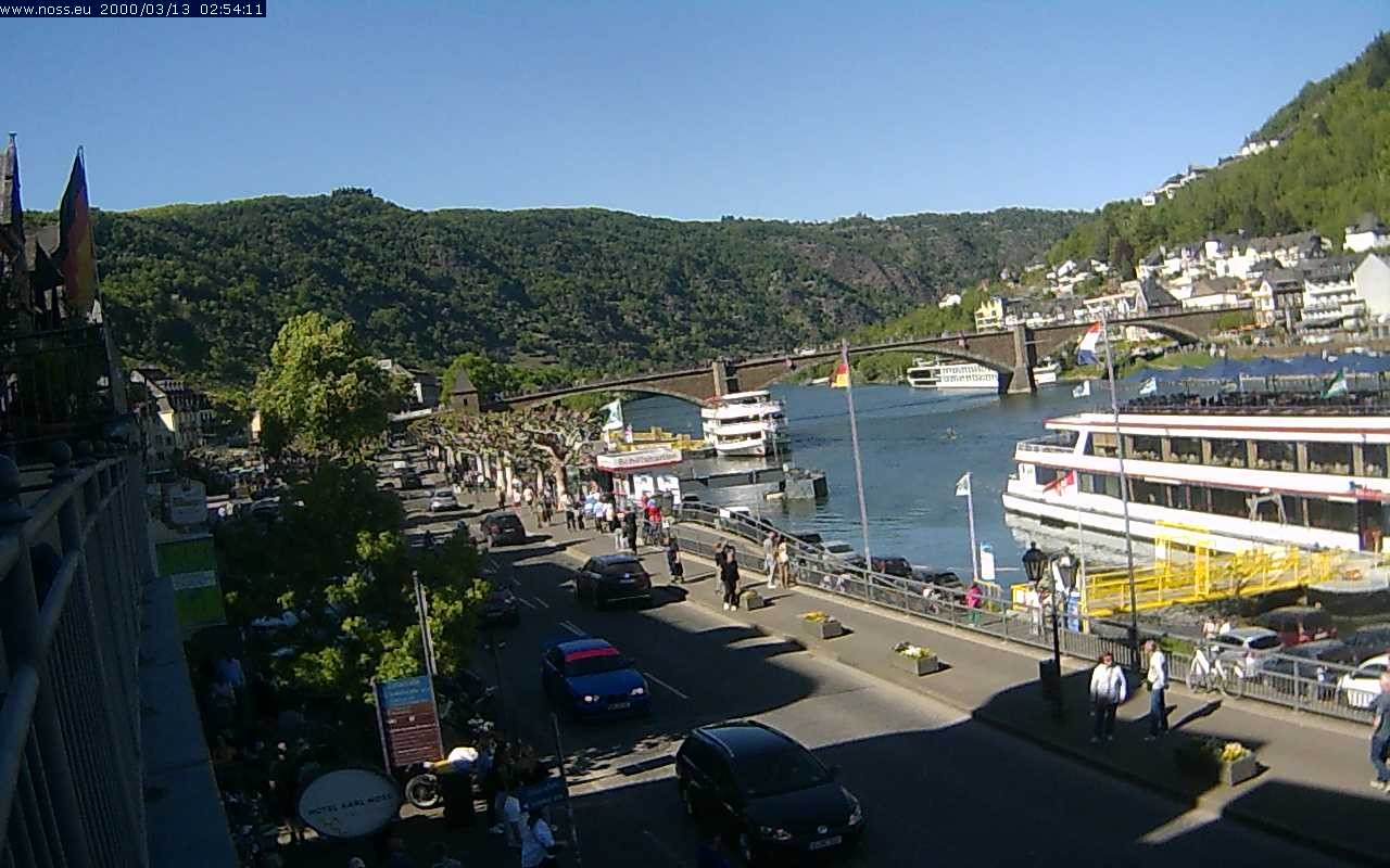 Archiv Foto Webcam Cochem Uferpromenade - Blick auf die Mosel