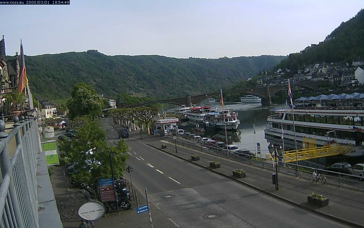 Archiv Foto Webcam Cochem Uferpromenade - Blick auf die Mosel