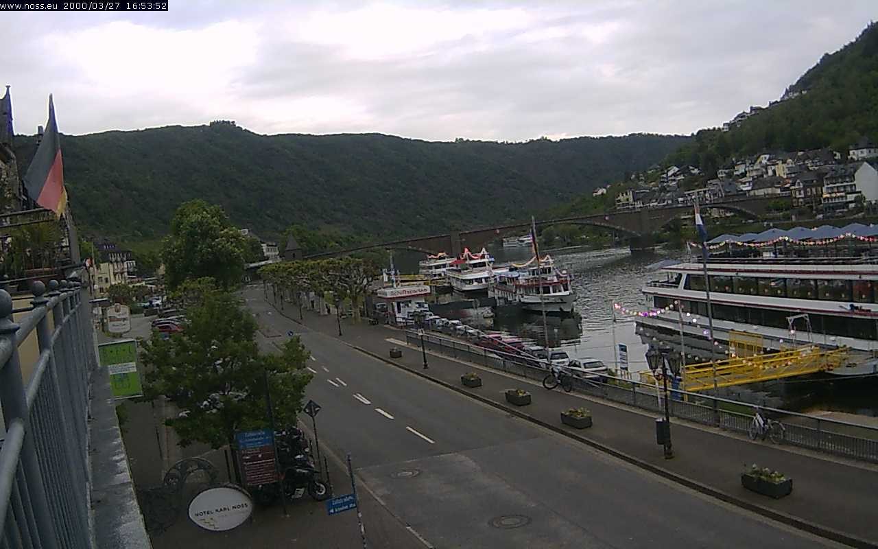 Archiv Foto Webcam Cochem Uferpromenade - Blick auf die Mosel