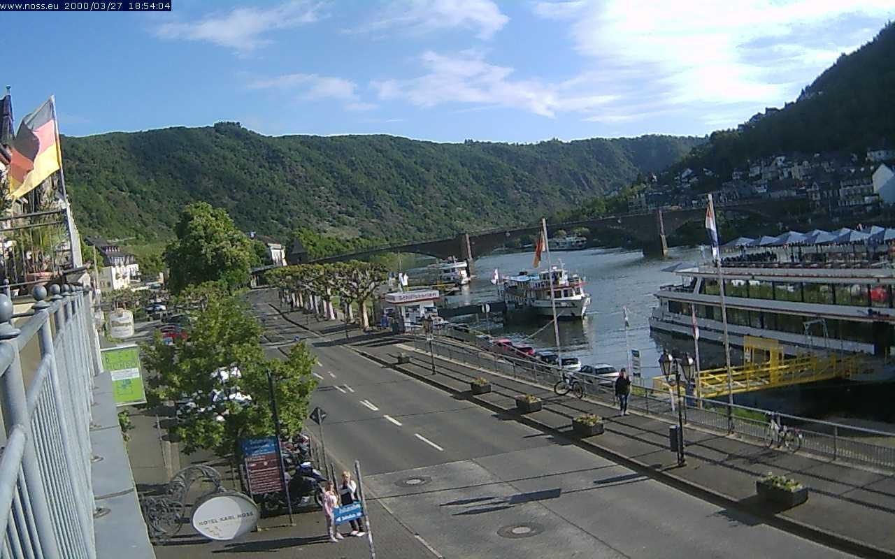 Archiv Foto Webcam Cochem Uferpromenade - Blick auf die Mosel