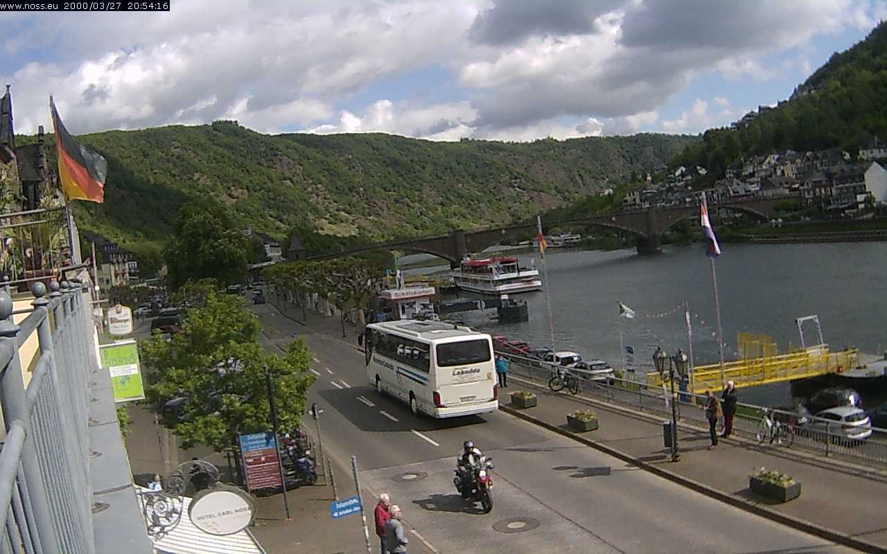 Archiv Foto Webcam Cochem Uferpromenade - Blick auf die Mosel