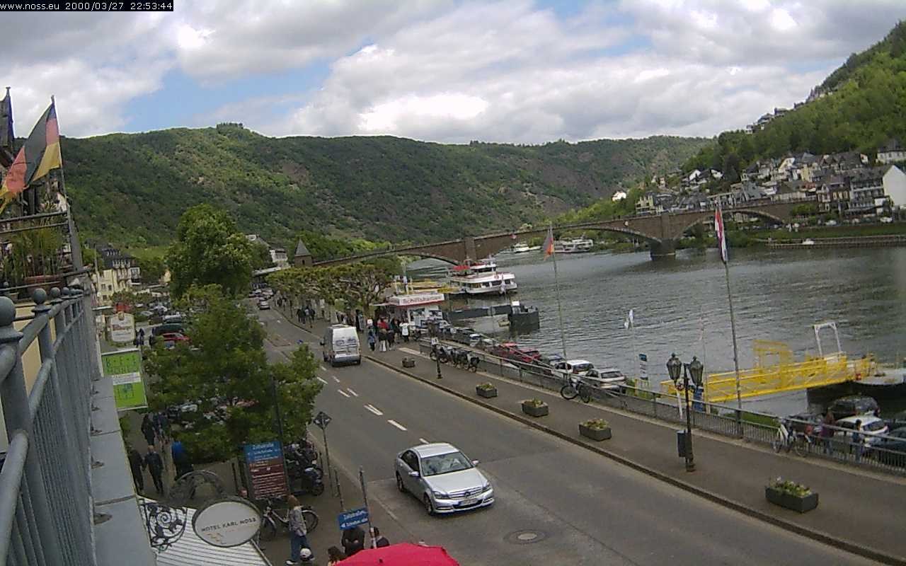 Archiv Foto Webcam Cochem Uferpromenade - Blick auf die Mosel