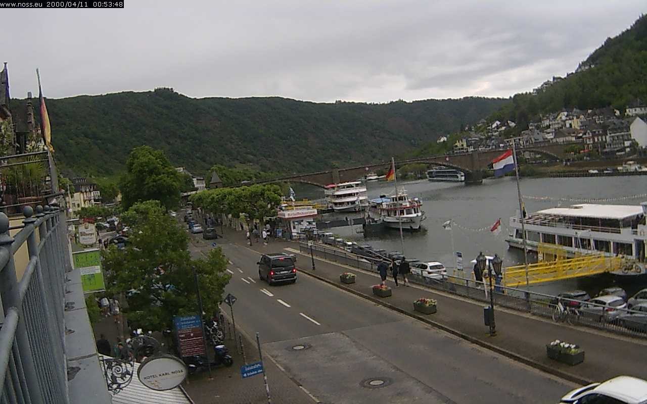 Archiv Foto Webcam Cochem Uferpromenade - Blick auf die Mosel