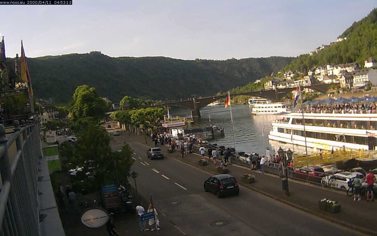 Archiv Foto Webcam Cochem Uferpromenade - Blick auf die Mosel