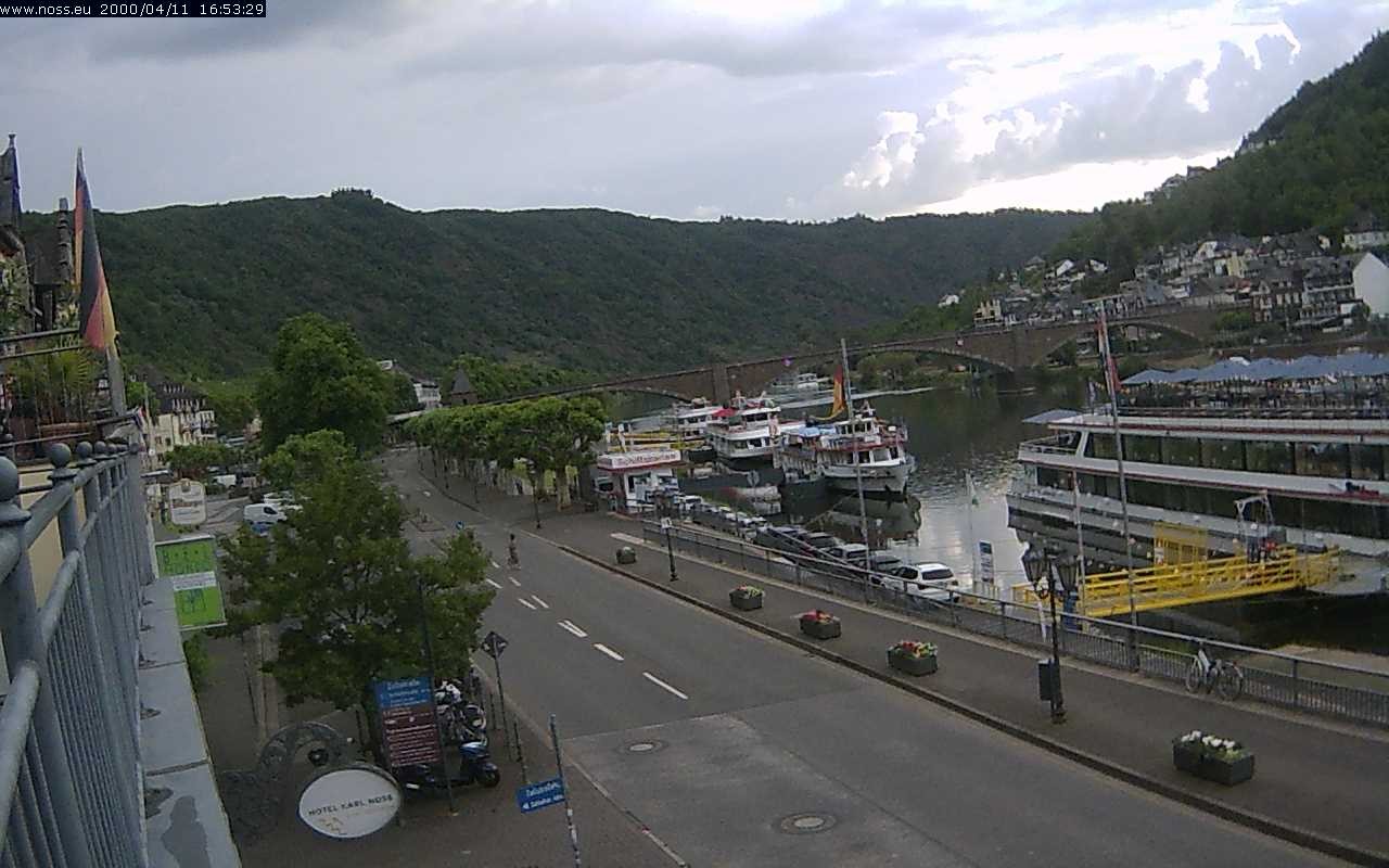 Archiv Foto Webcam Cochem Uferpromenade - Blick auf die Mosel