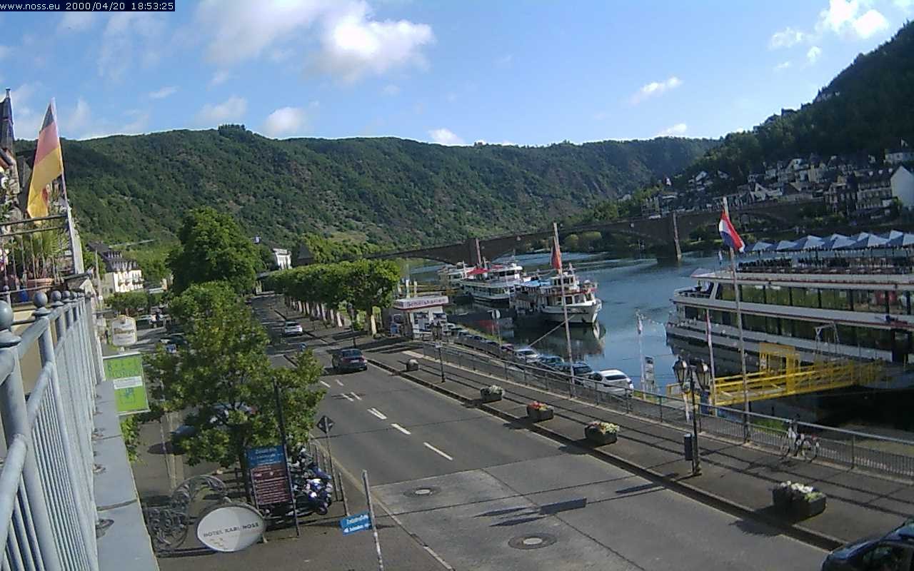 Archiv Foto Webcam Cochem Uferpromenade - Blick auf die Mosel