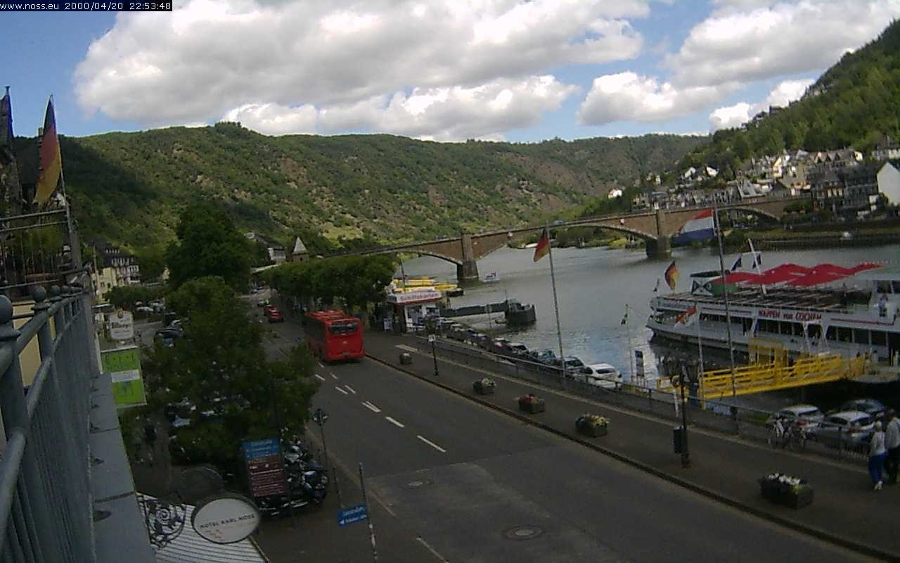 Archiv Foto Webcam Cochem Uferpromenade - Blick auf die Mosel