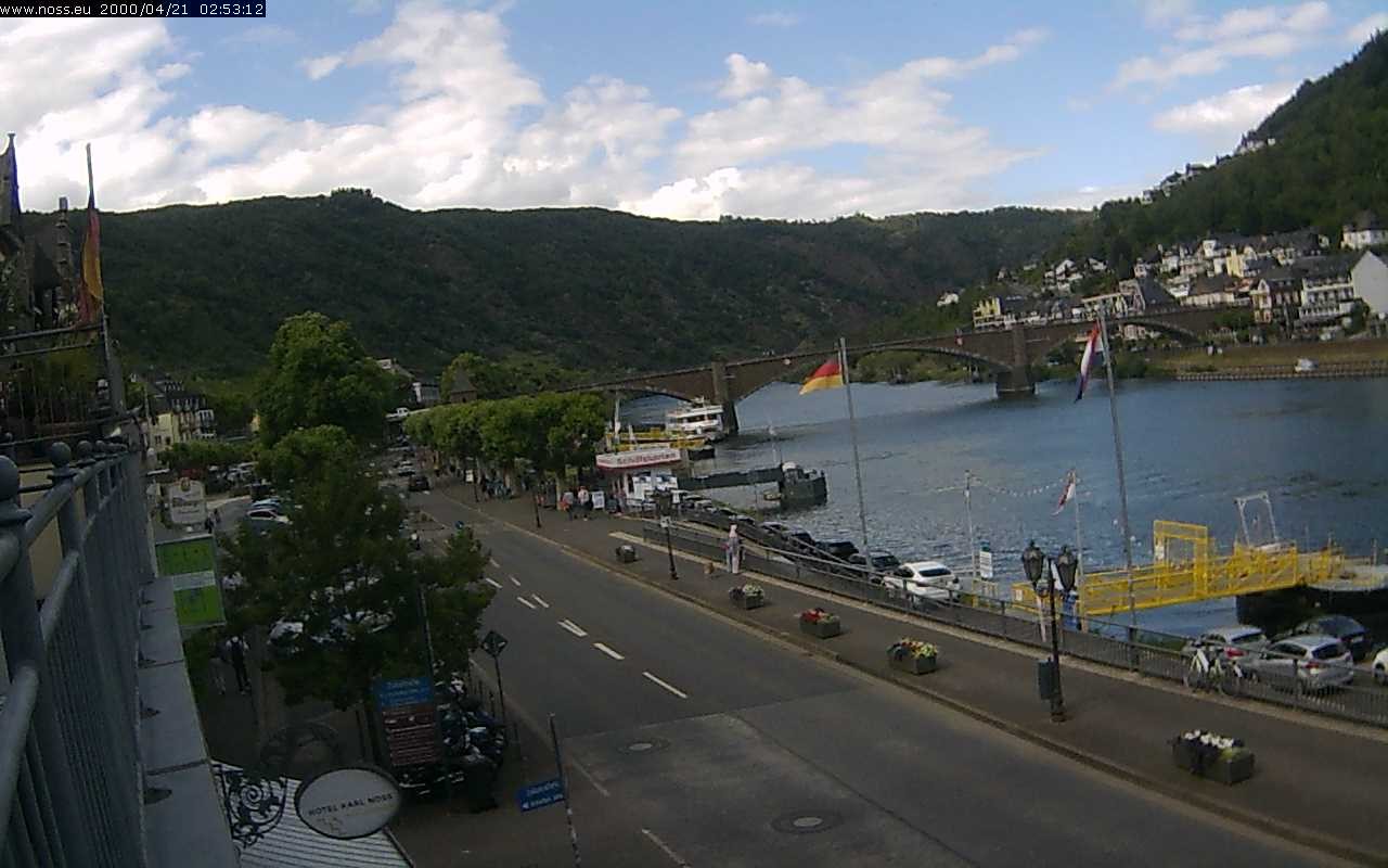 Archiv Foto Webcam Cochem Uferpromenade - Blick auf die Mosel