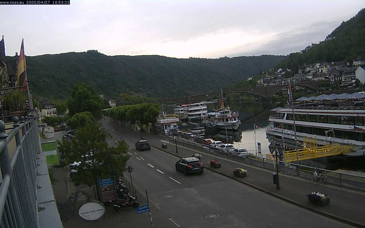 Archiv Foto Webcam Cochem Uferpromenade - Blick auf die Mosel