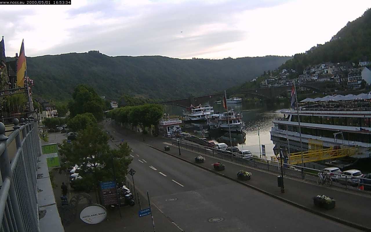 Archiv Foto Webcam Cochem Uferpromenade - Blick auf die Mosel