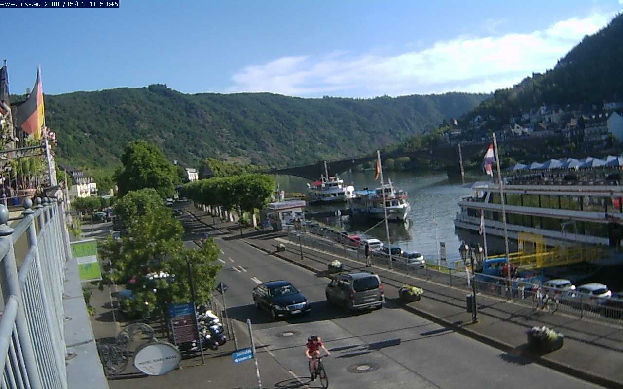 Archiv Foto Webcam Cochem Uferpromenade - Blick auf die Mosel