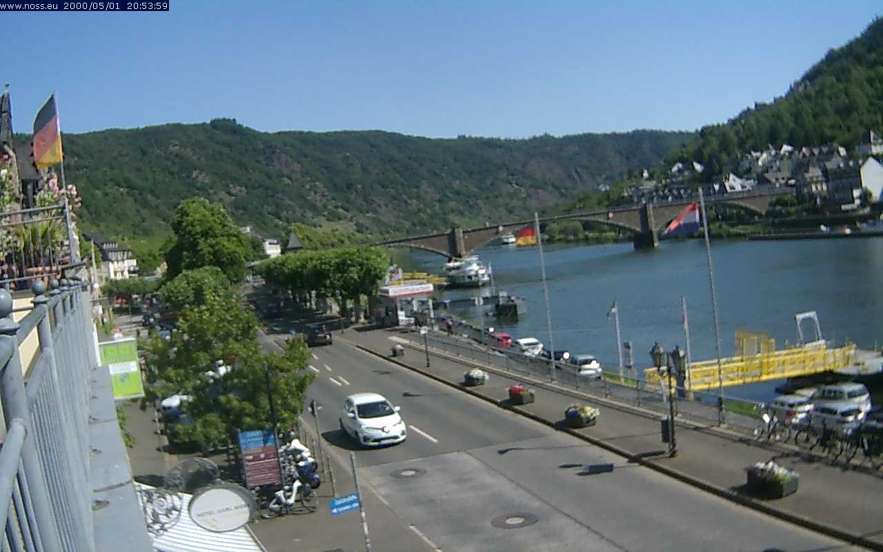 Archiv Foto Webcam Cochem Uferpromenade - Blick auf die Mosel