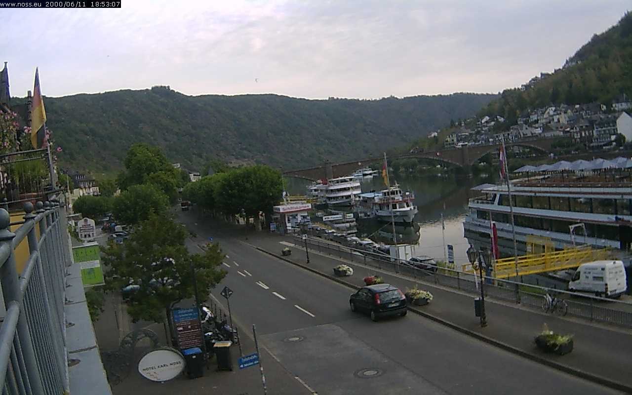 Archiv Foto Webcam Cochem Uferpromenade - Blick auf die Mosel