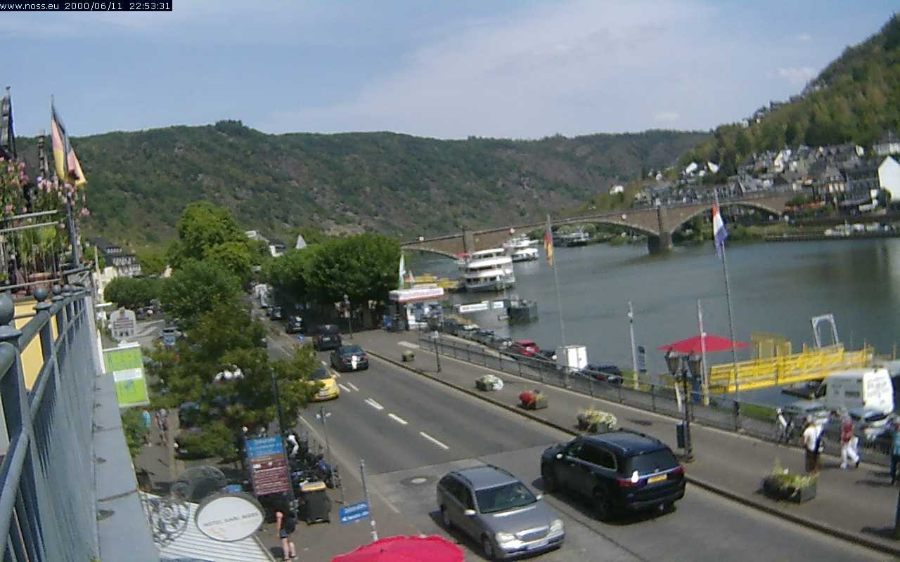 Archiv Foto Webcam Cochem Uferpromenade - Blick auf die Mosel
