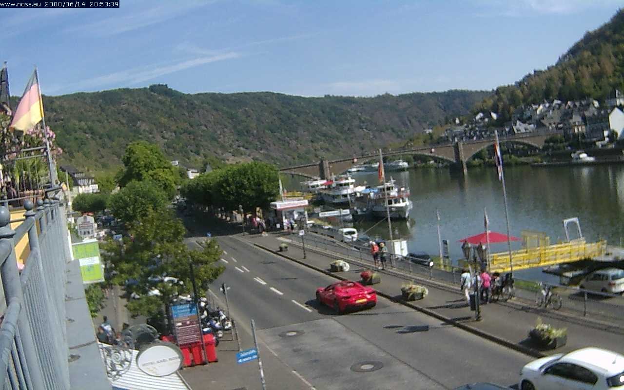 Archiv Foto Webcam Cochem Uferpromenade - Blick auf die Mosel
