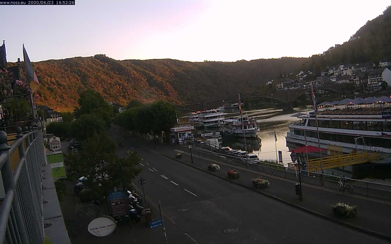 Archiv Foto Webcam Cochem Uferpromenade - Blick auf die Mosel