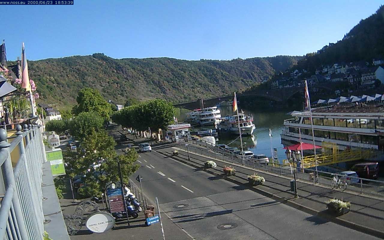 Archiv Foto Webcam Cochem Uferpromenade - Blick auf die Mosel