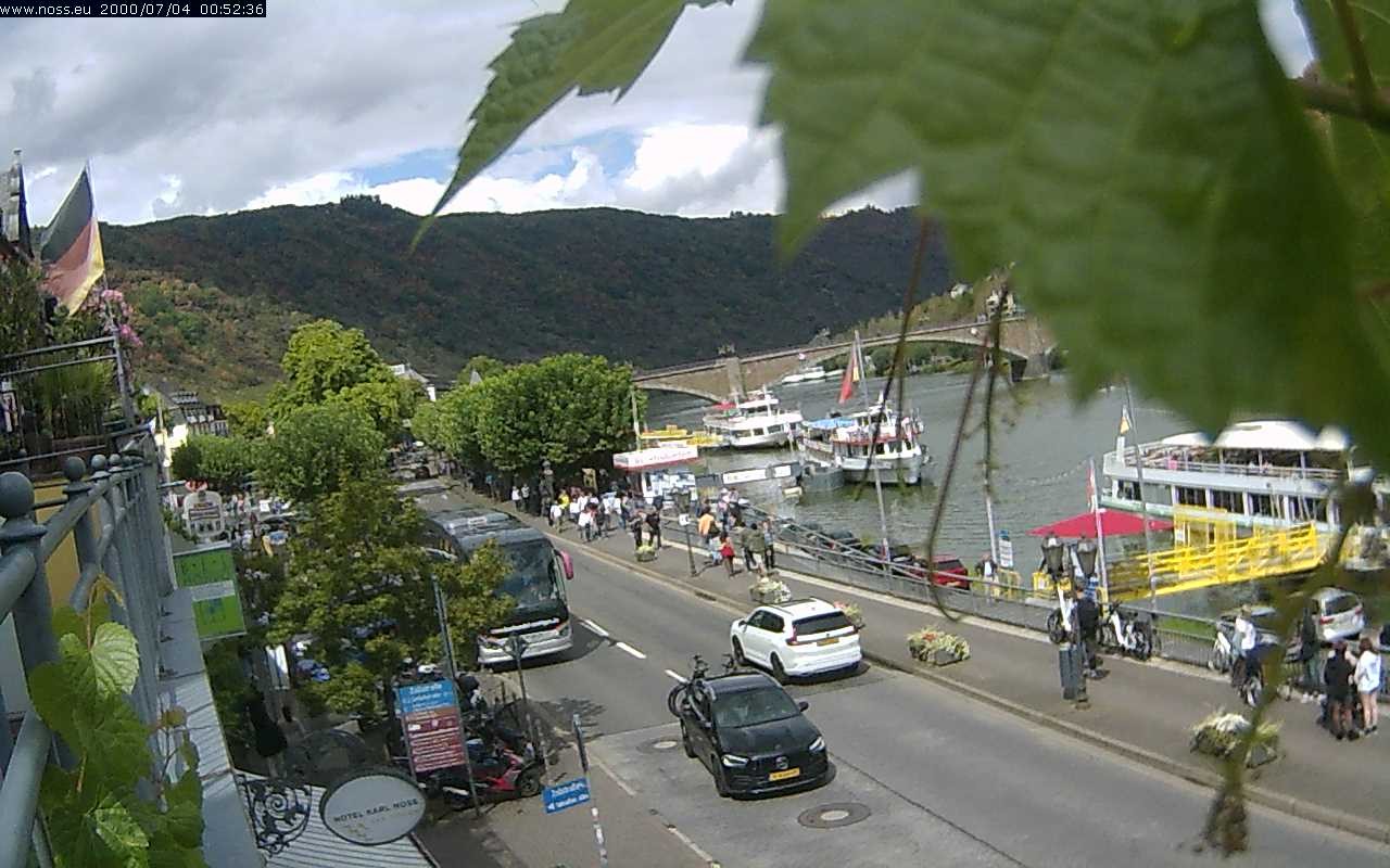 Archiv Foto Webcam Cochem Uferpromenade - Blick auf die Mosel