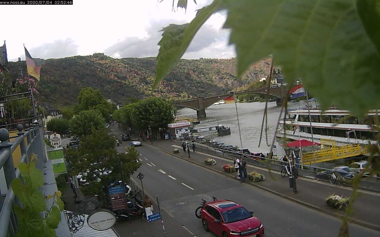 Archiv Foto Webcam Cochem Uferpromenade - Blick auf die Mosel