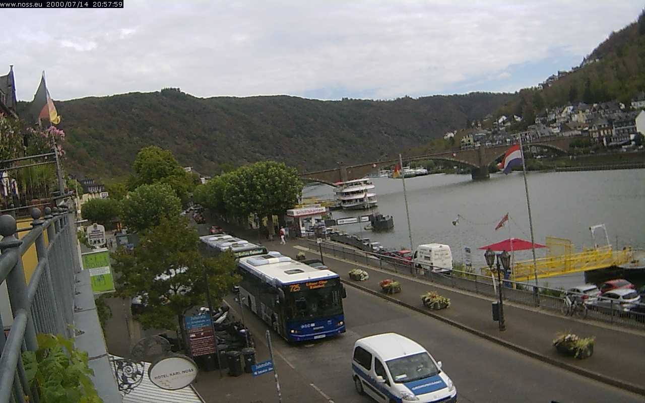 Archiv Foto Webcam Cochem Uferpromenade - Blick auf die Mosel