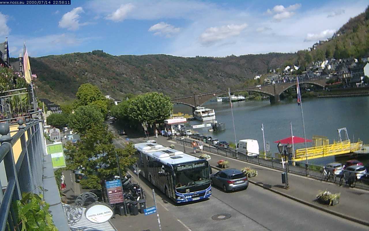 Archiv Foto Webcam Cochem Uferpromenade - Blick auf die Mosel