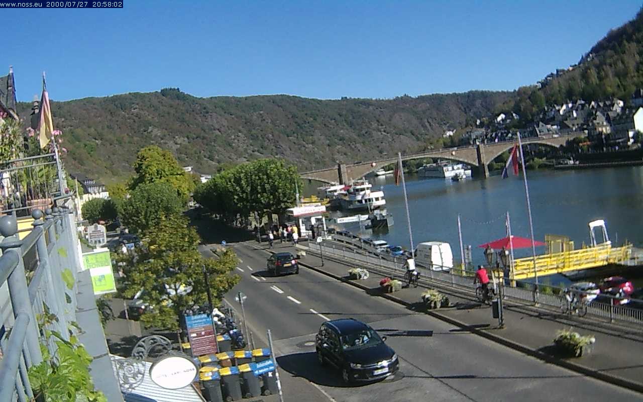 Archiv Foto Webcam Cochem Uferpromenade - Blick auf die Mosel