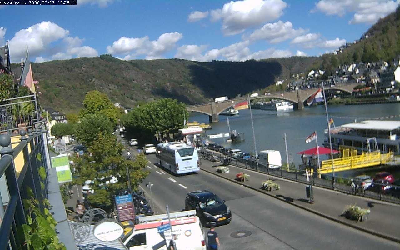 Archiv Foto Webcam Cochem Uferpromenade - Blick auf die Mosel