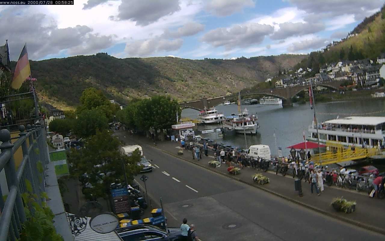 Archiv Foto Webcam Cochem Uferpromenade - Blick auf die Mosel