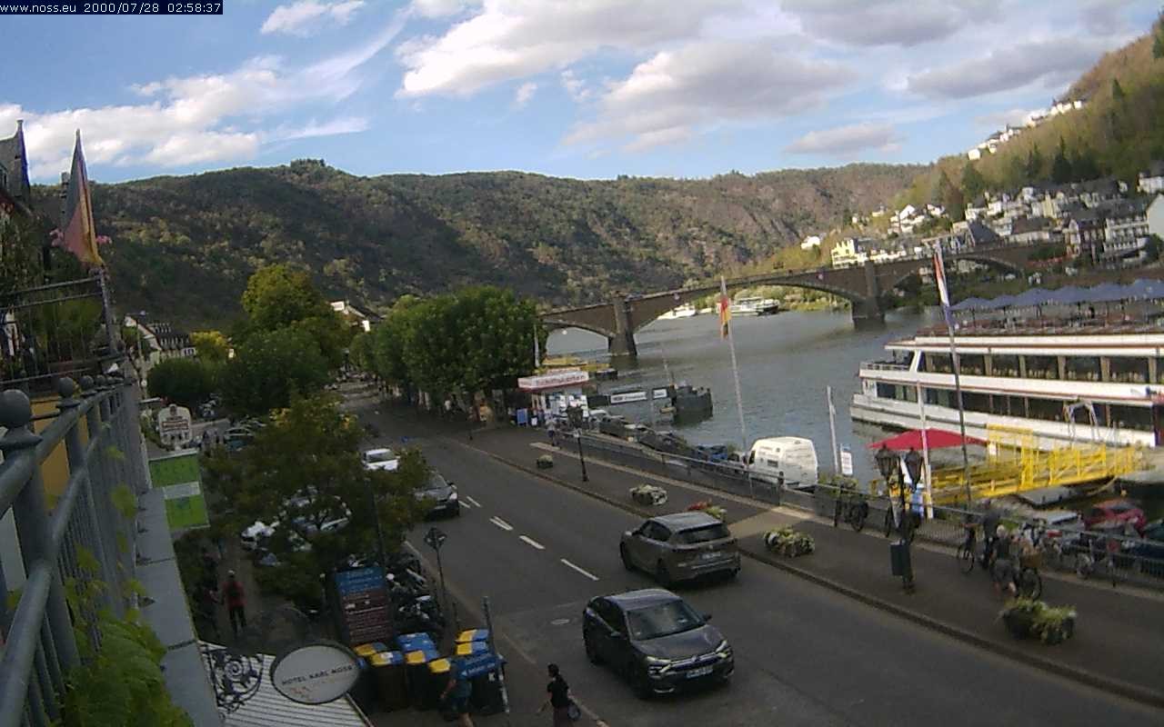 Archiv Foto Webcam Cochem Uferpromenade - Blick auf die Mosel