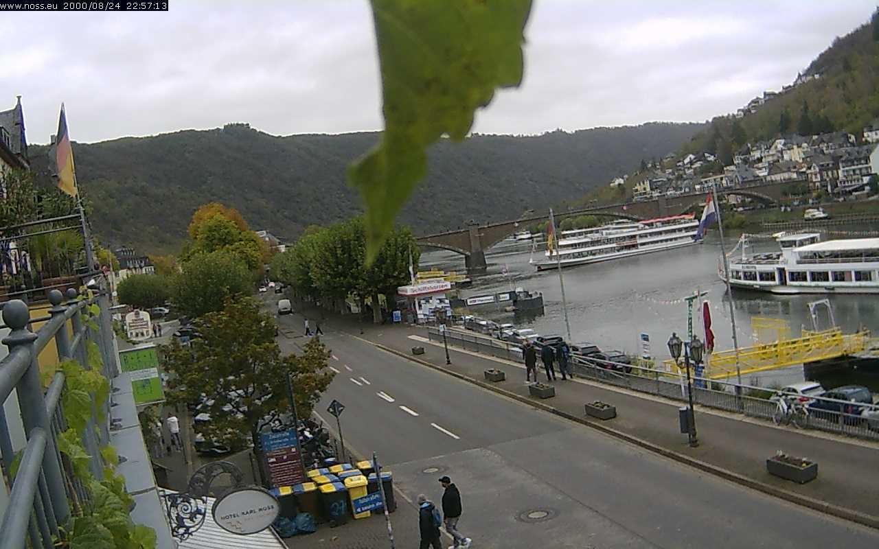 Archiv Foto Webcam Cochem Uferpromenade - Blick auf die Mosel